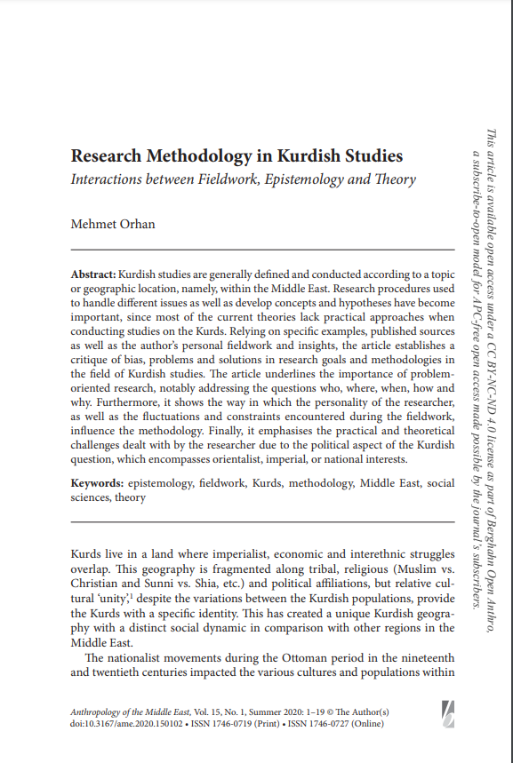 Research Methodology in Kurdish Studies